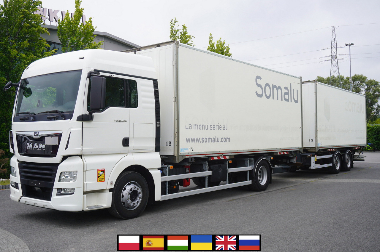 MAN TGX 18.430 / 18 EPAL box / Fruehauf 18 EPAL box trailer / 2021 - Kamion vagonetë: foto 1 MAN TGX 18.430 / 18 EPAL box / Fruehauf 18 EPAL box trailer / 2021 - Kamion vagonetë: foto 1