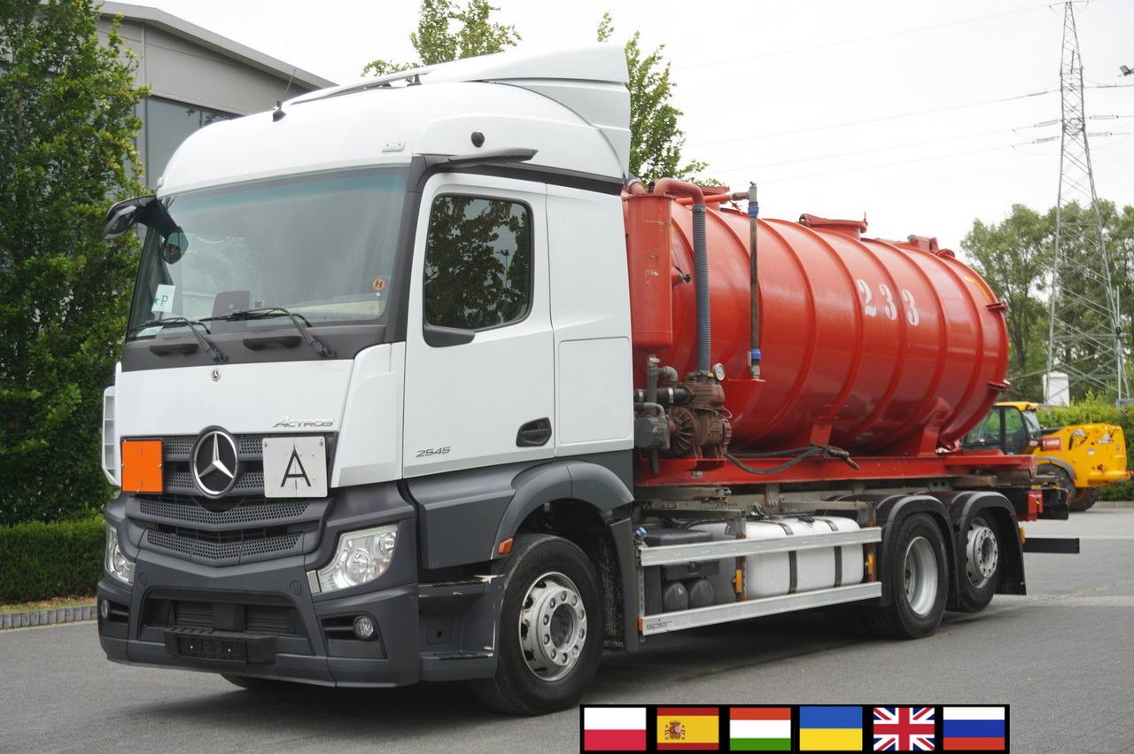 MERCEDES-BENZ Actros 2545 6 × 2 MP5 / NEW septic barrel 13000 L - Cisternë pleh i lëngshëm: foto 1 MERCEDES-BENZ Actros 2545 6 × 2 MP5 / NEW septic barrel 13000 L - Cisternë pleh i lëngshëm: foto 1