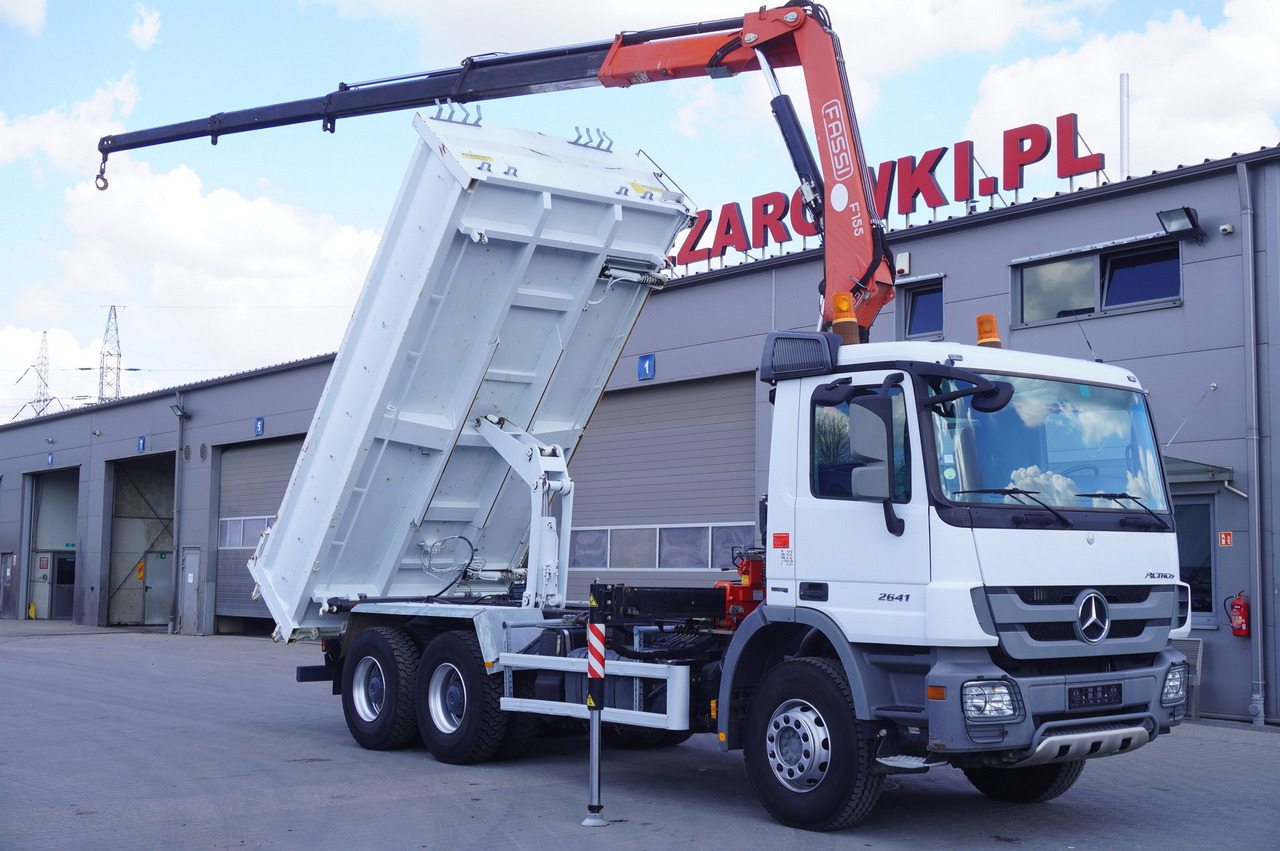 MERCEDES-BENZ Actros 2641 6×4 E5 / Crane / Dumper / 110000 km! - Kamion me karroceri të hapur, Kamion me vinç: foto 1 MERCEDES-BENZ Actros 2641 6×4 E5 / Crane / Dumper / 110000 km! - Kamion me karroceri të hapur, Kamion me vinç: foto 1