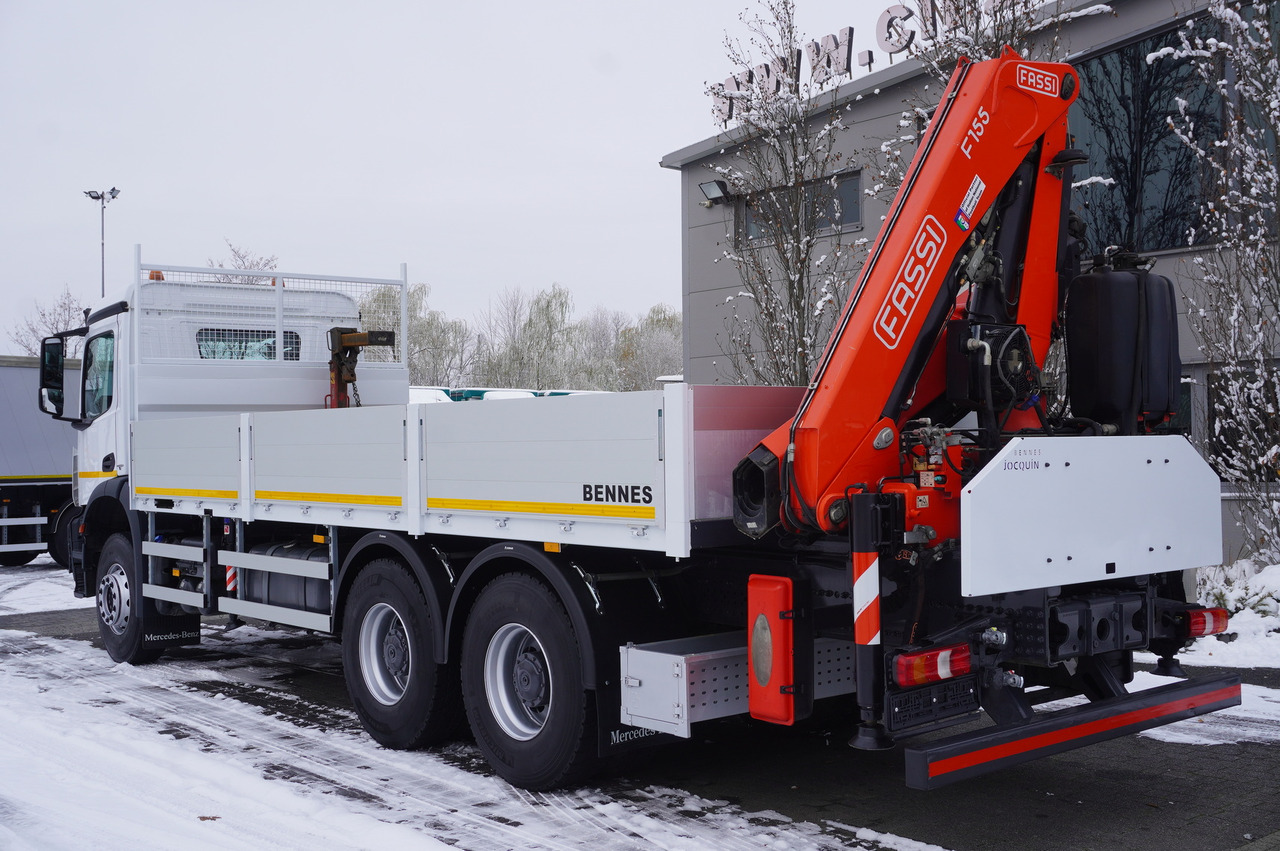 MERCEDES-BENZ Arocs 2633 flatbed truck / Crane FASSI F155A.0.23 / REMOTE CONTROL / 230,000 km - Kamion me karroceri të hapur, Kamion me vinç: foto 3 MERCEDES-BENZ Arocs 2633 flatbed truck / Crane FASSI F155A.0.23 / REMOTE CONTROL / 230,000 km - Kamion me karroceri të hapur, Kamion me vinç: foto 3