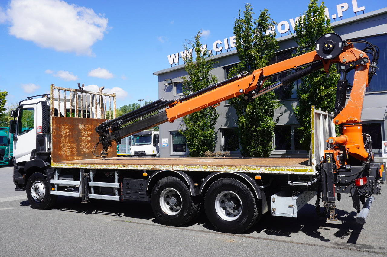 RENAULT C380 Comfort 6x4 / Atlas 6.1 T crane / range 12.3 m - Kamion me karroceri të hapur, Kamion me vinç: foto 2 RENAULT C380 Comfort 6x4 / Atlas 6.1 T crane / range 12.3 m - Kamion me karroceri të hapur, Kamion me vinç: foto 2