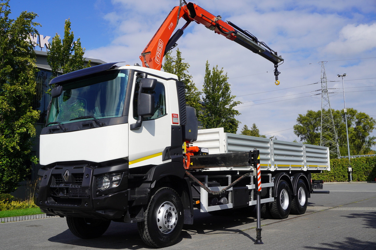 RENAULT K380 6×4 / FASSI F175 crane 7.85 t / 120 thousand km! / 2-sided tipper - Kamion vetëshkarkues, Kamion me vinç: foto 4 RENAULT K380 6×4 / FASSI F175 crane 7.85 t / 120 thousand km! / 2-sided tipper - Kamion vetëshkarkues, Kamion me vinç: foto 4