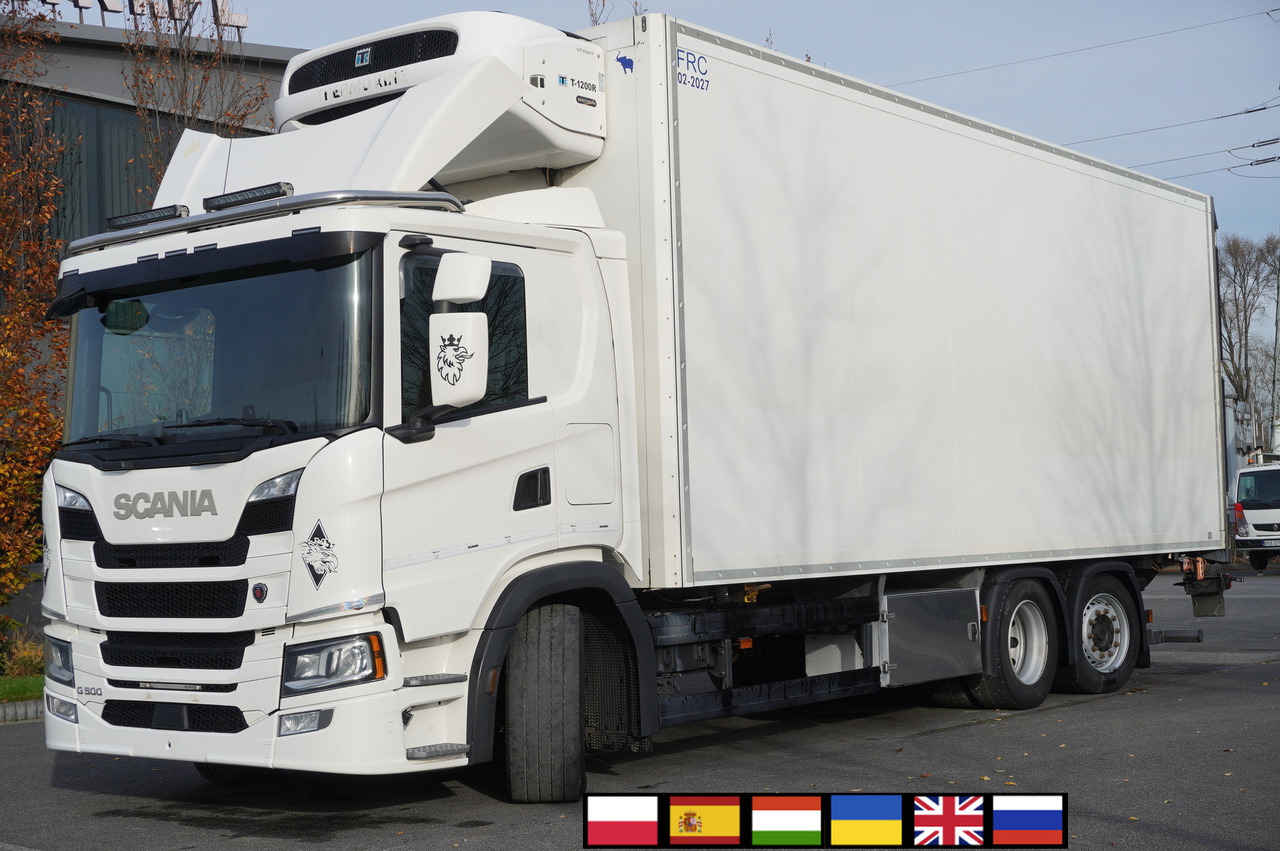 SCANIA G500 6x2 / Schmitz Refrigerator 19 EPAL Multitemperatura / Thermoking T1200R / Steering axle / 280 cm height - Kamion frigorifer: foto 1 SCANIA G500 6x2 / Schmitz Refrigerator 19 EPAL Multitemperatura / Thermoking T1200R / Steering axle / 280 cm height - Kamion frigorifer: foto 1