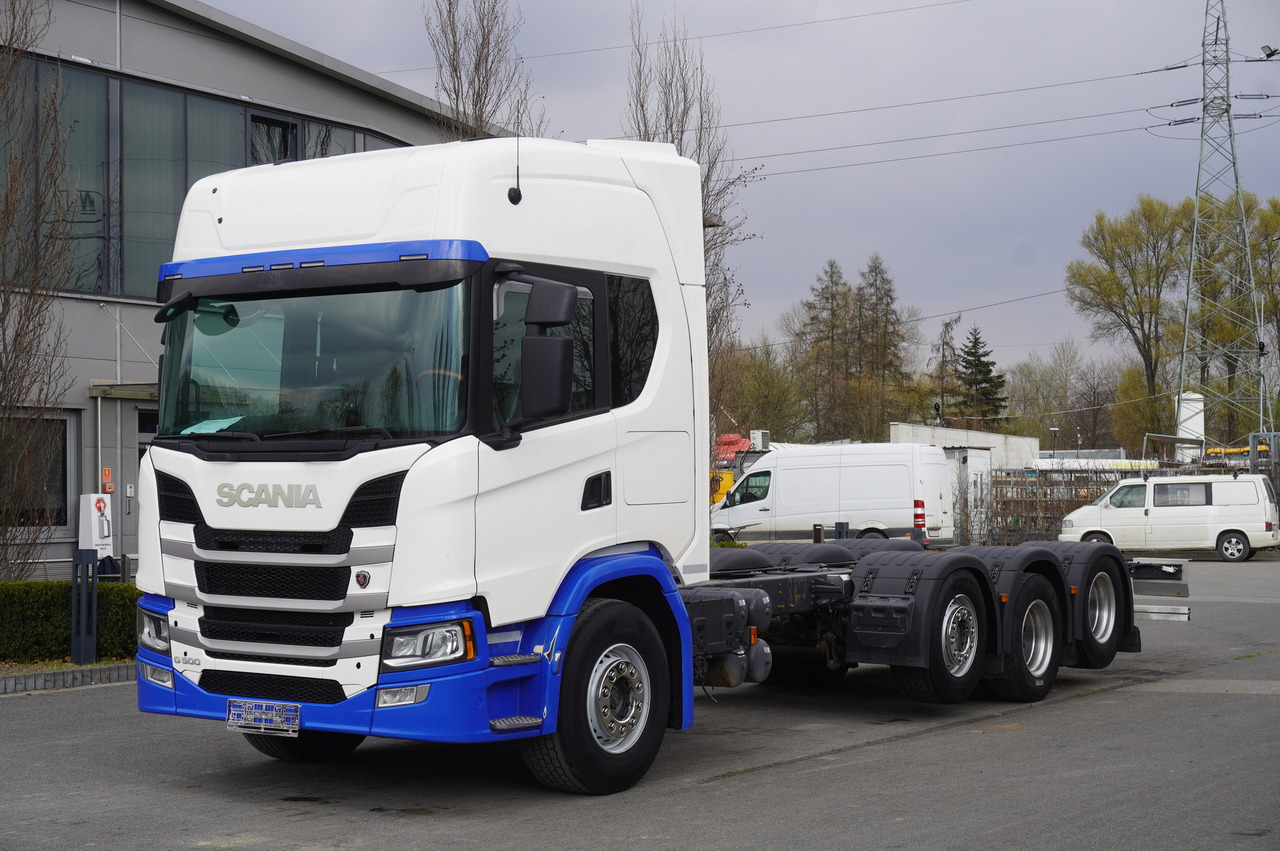 SCANIA G500 8x2 / 2nd axis steered / Chassis 8.35 m / 2021 - Kamion kabinë-shasi: foto 1 SCANIA G500 8x2 / 2nd axis steered / Chassis 8.35 m / 2021 - Kamion kabinë-shasi: foto 1