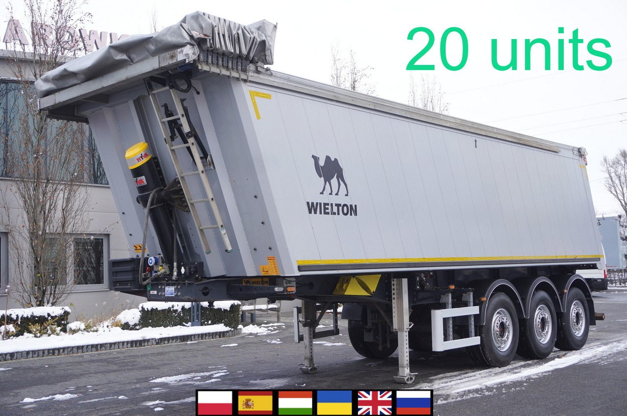 WIELTON NW-3 / weight 6.2 t / capacity 38m3 / Electrically folded roof / Teflon / 20 units, 2022 - Gjysmë rimorkio vetëshkarkuese: foto 1 WIELTON NW-3 / weight 6.2 t / capacity 38m3 / Electrically folded roof / Teflon / 20 units, 2022 - Gjysmë rimorkio vetëshkarkuese: foto 1