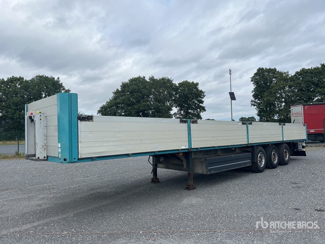 2007 Schmitz Cargobull S01 13.90 m Tri/A Flatbed Trailer - Gjysmë rimorkio e hapur/ Platformë: foto 1 2007 Schmitz Cargobull S01 13.90 m Tri/A Flatbed Trailer - Gjysmë rimorkio e hapur/ Platformë: foto 1