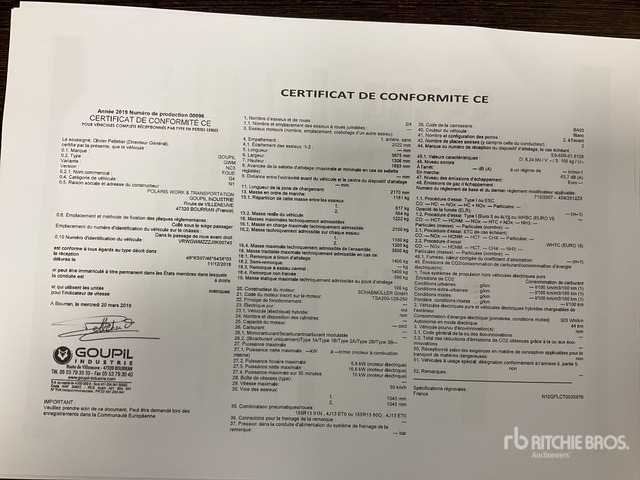 2019 Goupil G4M Electric Utility Vehicle - Mjet bujqësor/ Special: foto 2 2019 Goupil G4M Electric Utility Vehicle - Mjet bujqësor/ Special: foto 2