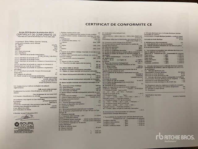 2019 Goupil G4M Electric Utility Vehicle - Mjet bujqësor/ Special: foto 2 2019 Goupil G4M Electric Utility Vehicle - Mjet bujqësor/ Special: foto 2