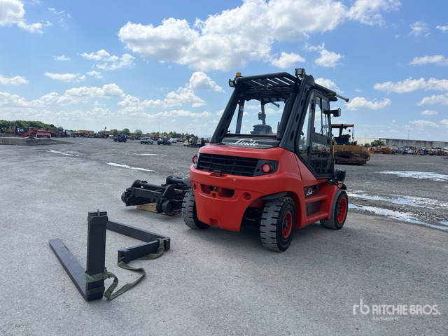 2010 Linde H80D-01 8000 kg Forklift - Pirun ngritës: foto 4 2010 Linde H80D-01 8000 kg Forklift - Pirun ngritës: foto 4