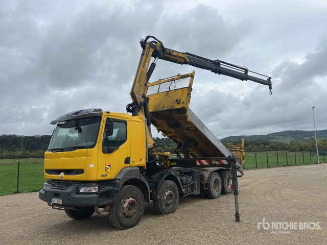 2006 Renault Kerax 380 2005 Palfinger PK20002 6100 kg ... Dump Truck with Crane - Kamion vetëshkarkues: foto 1 2006 Renault Kerax 380 2005 Palfinger PK20002 6100 kg ... Dump Truck with Crane - Kamion vetëshkarkues: foto 1