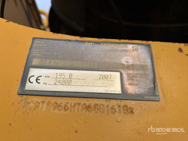 2007 Cat 966H Chargeuse Sur Pneus Wheel Loader - Fadrom me goma: foto 2 2007 Cat 966H Chargeuse Sur Pneus Wheel Loader - Fadrom me goma: foto 2