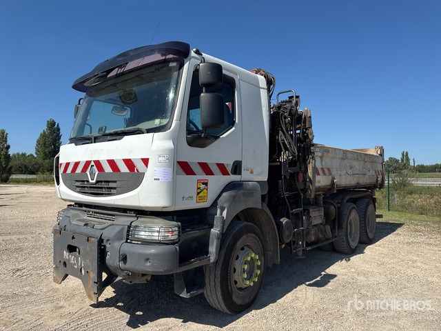 2007 Renault Kerax HMF 1250 k2 on 6x4 Camion Bi-Be ... Dump Truck with Crane - Kamion vetëshkarkues, Kamion me vinç: foto 1 2007 Renault Kerax HMF 1250 k2 on 6x4 Camion Bi-Be ... Dump Truck with Crane - Kamion vetëshkarkues, Kamion me vinç: foto 1