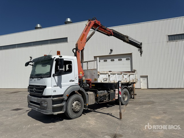 2008 Mercedes Axor 1833 2008 Palfinger PK15500 6100 kg ... Dump Truck with Crane - Kamion vetëshkarkues, Kamion me vinç: foto 3 2008 Mercedes Axor 1833 2008 Palfinger PK15500 6100 kg ... Dump Truck with Crane - Kamion vetëshkarkues, Kamion me vinç: foto 3