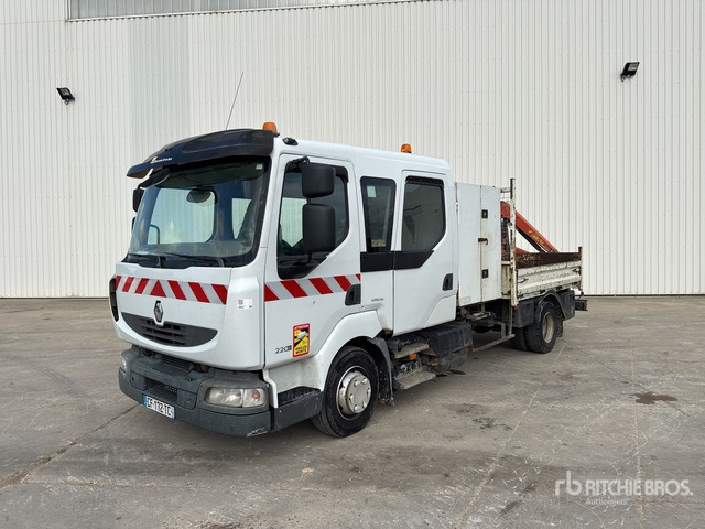 2008 Renault Midlum 220DXi 2008 Palfinger PK2700A on 4x2 C ... Flatbed Truck with Crane - Kamion me karroceri të hapur, Kamion me vinç: foto 1 2008 Renault Midlum 220DXi 2008 Palfinger PK2700A on 4x2 C ... Flatbed Truck with Crane - Kamion me karroceri të hapur, Kamion me vinç: foto 1