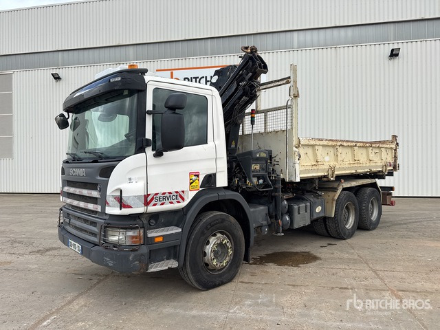 2008 Scania P380 2008 Hiab 166E-3 HIPRO 5700 kg ... Dump Truck with Crane - Kamion vetëshkarkues, Kamion me vinç: foto 1 2008 Scania P380 2008 Hiab 166E-3 HIPRO 5700 kg ... Dump Truck with Crane - Kamion vetëshkarkues, Kamion me vinç: foto 1