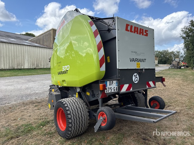2014 Claas Variant 370 Presse A Balles Rondes 1 Essieu S/A Round Baler - Dengmbledhëse e rrumbullakët: foto 3 2014 Claas Variant 370 Presse A Balles Rondes 1 Essieu S/A Round Baler - Dengmbledhëse e rrumbullakët: foto 3