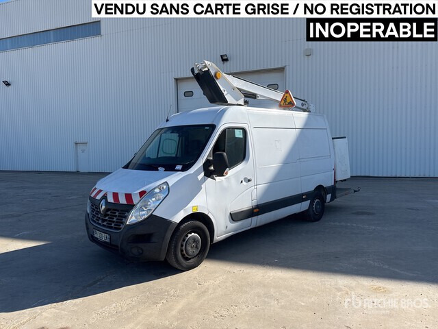 Renault Master Camion ? godets - Platformë ajrore e montuar në kamion: foto 2 Renault Master Camion ? godets - Platformë ajrore e montuar në kamion: foto 2