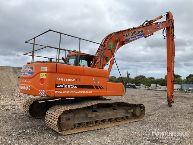2011 Doosan DX225LC Long Reach Tracked Excavator - Ekskavator me zinxhirë: foto 4 2011 Doosan DX225LC Long Reach Tracked Excavator - Ekskavator me zinxhirë: foto 4