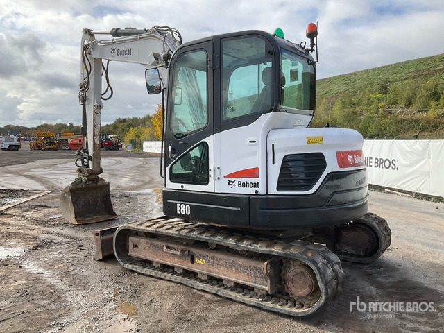 2013 Bobcat E80 EA Tracked Excavator - Ekskavator me zinxhirë: foto 4 2013 Bobcat E80 EA Tracked Excavator - Ekskavator me zinxhirë: foto 4
