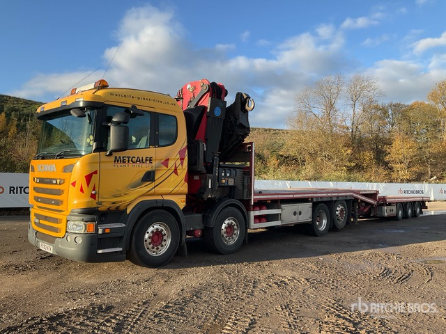 2013 Scania R480LB Effer 685/5S Crane - Beavertail T/A Sleeper Truck Tractor - Kamion me karroceri të hapur: foto 1 2013 Scania R480LB Effer 685/5S Crane - Beavertail T/A Sleeper Truck Tractor - Kamion me karroceri të hapur: foto 1