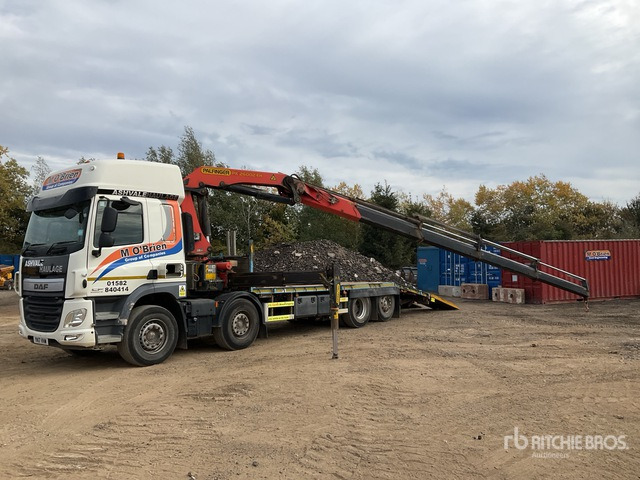 2017 DAF 2016 Palfinger 5500 kg Knuckle ... Flatbed Truck with Crane - Kamion me karroceri të hapur, Kamion me vinç: foto 2 2017 DAF 2016 Palfinger 5500 kg Knuckle ... Flatbed Truck with Crane - Kamion me karroceri të hapur, Kamion me vinç: foto 2