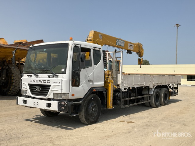 2008 Daewoo Novus K9A6F Soosan SCS746L Straight Boom on 6x4 Boom Truck - Kompresor ajri: foto 2 2008 Daewoo Novus K9A6F Soosan SCS746L Straight Boom on 6x4 Boom Truck - Kompresor ajri: foto 2