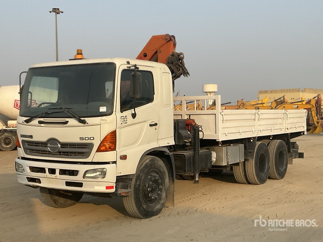 2008 Hino 145 2007 Palfinger K10000 Knuckle B ... Flatbed Truck with Crane - Kamion me karroceri të hapur, Kamion me vinç: foto 2 2008 Hino 145 2007 Palfinger K10000 Knuckle B ... Flatbed Truck with Crane - Kamion me karroceri të hapur, Kamion me vinç: foto 2