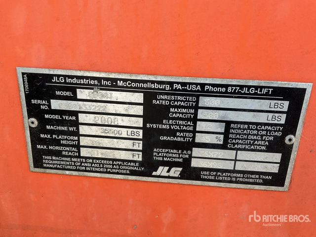 2008 JLG 800AJ 4WD Diesel Articulating Boom Lift - Krah me çernjerë: foto 3 2008 JLG 800AJ 4WD Diesel Articulating Boom Lift - Krah me çernjerë: foto 3
