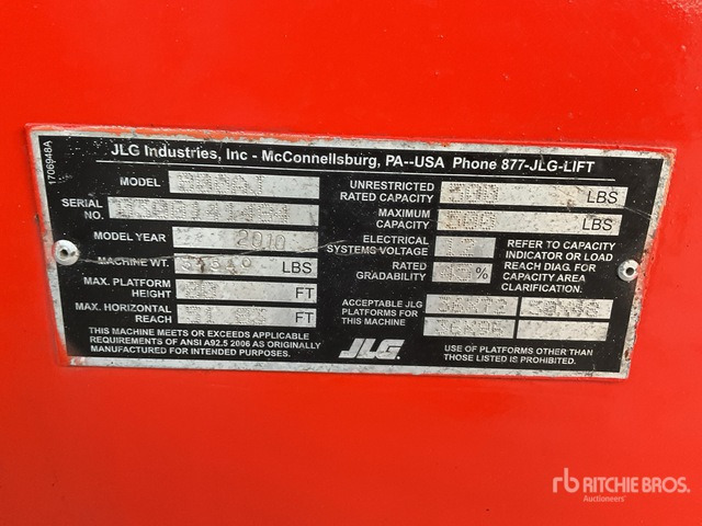2010 JLG 800AJ 4WD Diesel Articulating Boom Lift - Krah me çernjerë: foto 3 2010 JLG 800AJ 4WD Diesel Articulating Boom Lift - Krah me çernjerë: foto 3