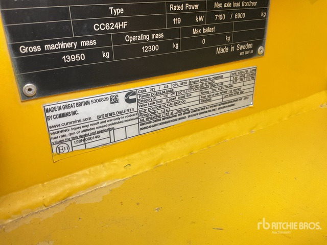 2013 Dynapac CC624HF Double Drum Roller - Rul rrugësh: foto 3 2013 Dynapac CC624HF Double Drum Roller - Rul rrugësh: foto 3