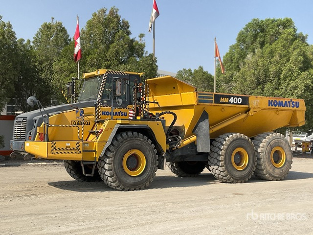 2015 Komatsu HM400-3 Articulated Dump Truck - Shkarkues teleskopik: foto 1 2015 Komatsu HM400-3 Articulated Dump Truck - Shkarkues teleskopik: foto 1