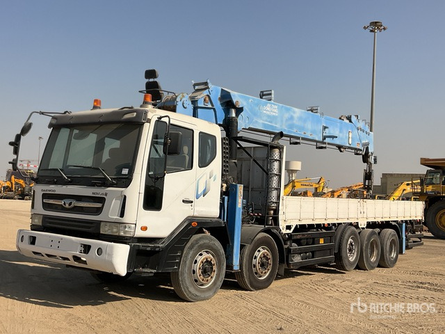 2015 Tata Daewoo Novus SE 2015 Dong Yang SS7506S 20 ton S ... Flatbed Truck with Crane - Kamion me karroceri të hapur, Kamion me vinç: foto 1 2015 Tata Daewoo Novus SE 2015 Dong Yang SS7506S 20 ton S ... Flatbed Truck with Crane - Kamion me karroceri të hapur, Kamion me vinç: foto 1