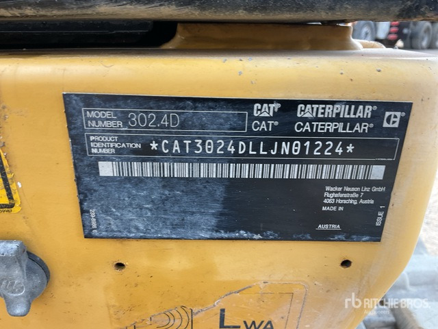 2019 Cat 302.4D - Miniekskavator: foto 2 2019 Cat 302.4D - Miniekskavator: foto 2