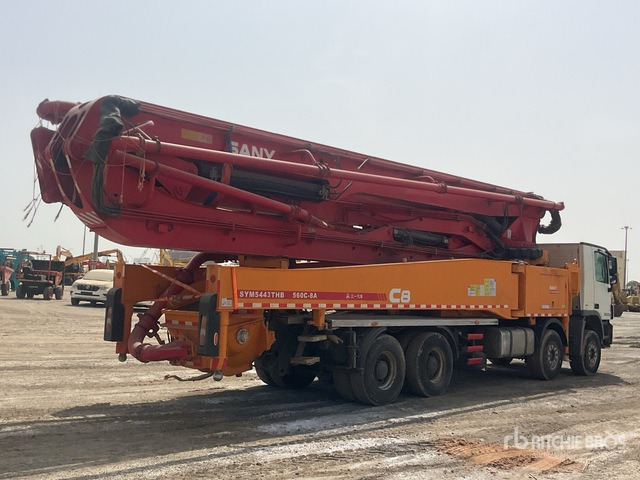 2020 Mercedes-Benz Actros 4143 2020 Sany SYM5449THBE 56 m on 8 ... Concrete Pump Truck - Pompë betoni: foto 4 2020 Mercedes-Benz Actros 4143 2020 Sany SYM5449THBE 56 m on 8 ... Concrete Pump Truck - Pompë betoni: foto 4