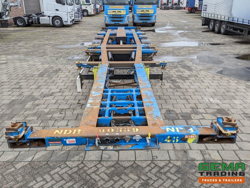 Transportjer kontejnerësh/ Gjysmë rimorkio me karroceri të çmontueshme Krone SD 27 3-Assen BPW DrumBrakes - 5280kg - 1x 20FT 2x 20FT 30FT 40FT (O1867): foto 9