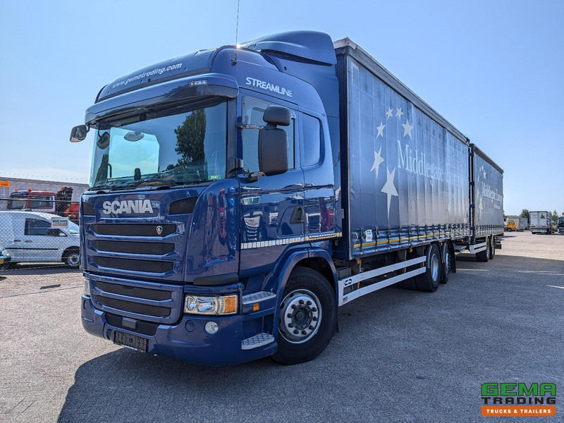 Scania G410 6x2/4 Streamline Euro6 - Retarder + Van Hool 2-Assige Aanhanger - SchuifzeilenCombi - SmartTachoV2 - Kamion vagonetë: foto 1 Scania G410 6x2/4 Streamline Euro6 - Retarder + Van Hool 2-Assige Aanhanger - SchuifzeilenCombi - SmartTachoV2 - Kamion vagonetë: foto 1