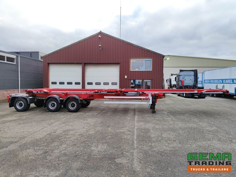 Transportjer kontejnerësh/ Gjysmë rimorkio me karroceri të çmontueshme Van Hool A3C002 StuurasAs - 2x 20FT Frames - All Connections (O826): foto 6