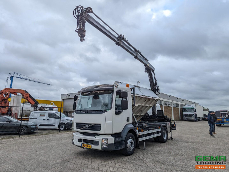 Volvo FL240 4x2 Dagcab Euro5 - 2 Zijdige Kipper + Kraan Hiab 088ES-3 HIDUO - RadioGrafisch - 39.900KM! - Kamion vetëshkarkues, Kamion me vinç: foto 1 Volvo FL240 4x2 Dagcab Euro5 - 2 Zijdige Kipper + Kraan Hiab 088ES-3 HIDUO - RadioGrafisch - 39.900KM! - Kamion vetëshkarkues, Kamion me vinç: foto 1
