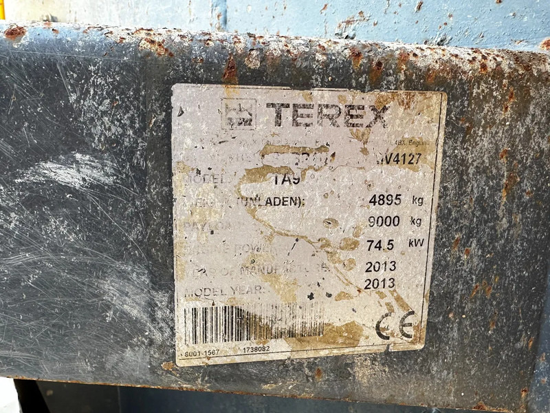 Terex 9 Ton 4X4 Mini Dumper *3711 Hours* - Minshkarkues: foto 5 Terex 9 Ton 4X4 Mini Dumper *3711 Hours* - Minshkarkues: foto 5