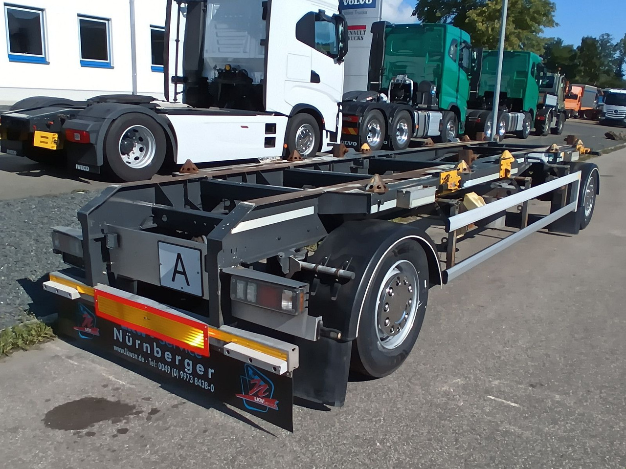 Hüffermann 2-A VARIO-CARRIER VERZINKT SAFETYFIX Reifen/TÜV - Rimorkio roll-off/ Skip loader: foto 1 Hüffermann 2-A VARIO-CARRIER VERZINKT SAFETYFIX Reifen/TÜV - Rimorkio roll-off/ Skip loader: foto 1