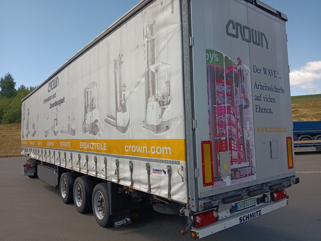 Gjysmë rimorkio me tendë Schmitz Cargobull SCS24 DOPPELSTOCK HUBDACH Lift SAF 455/40R22,5: foto 7