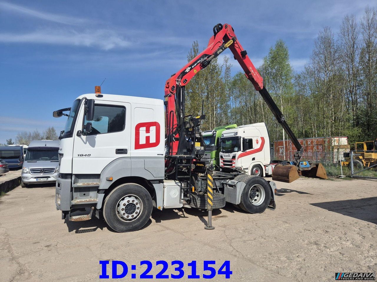 MERCEDES-BENZ Axor 1840 +  Crane Epsilon Palfinger 0150Z - Gjysmë-kamion: foto 1 MERCEDES-BENZ Axor 1840 +  Crane Epsilon Palfinger 0150Z - Gjysmë-kamion: foto 1