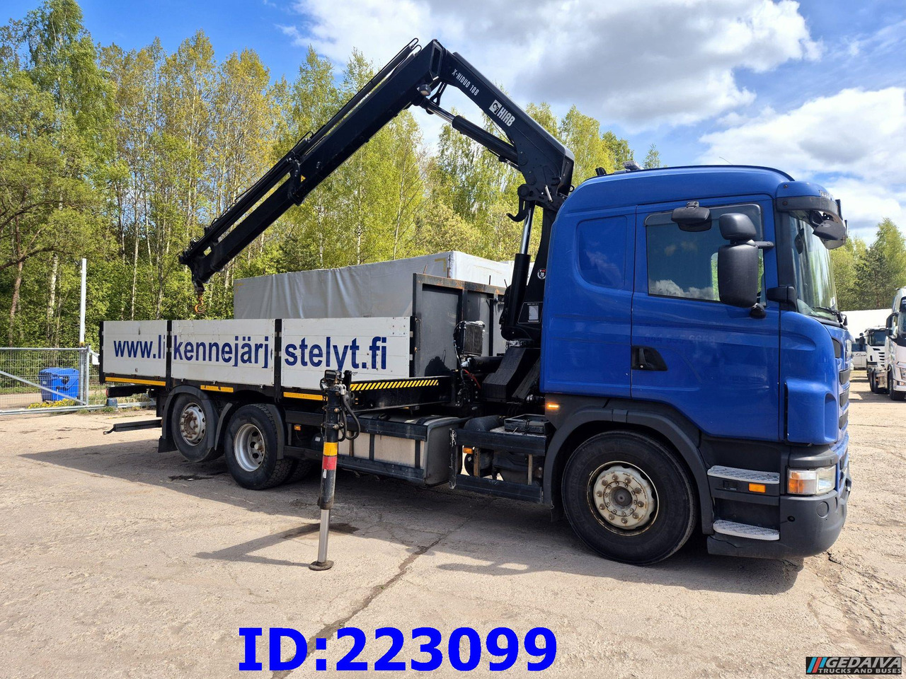 SCANIA G440 6x2 + Crane HIAB X-Hiduo 188 - Kamion me karroceri të hapur: foto 4 SCANIA G440 6x2 + Crane HIAB X-Hiduo 188 - Kamion me karroceri të hapur: foto 4