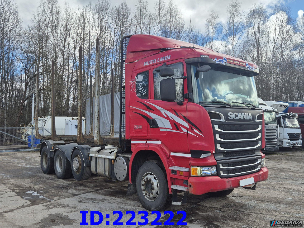 SCANIA R620 - 8x4 - Steering axle - Kamion për transport druri: foto 4 SCANIA R620 - 8x4 - Steering axle - Kamion për transport druri: foto 4