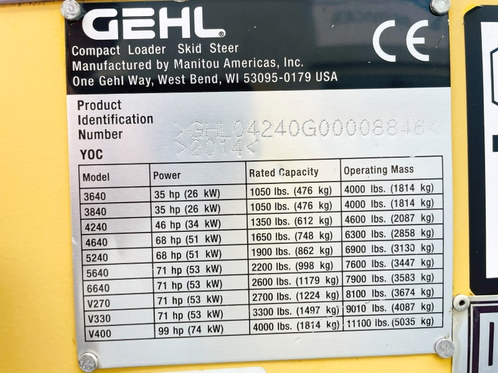 Gehl SL4240 (4035) - Mini fadrom: foto 3 Gehl SL4240 (4035) - Mini fadrom: foto 3