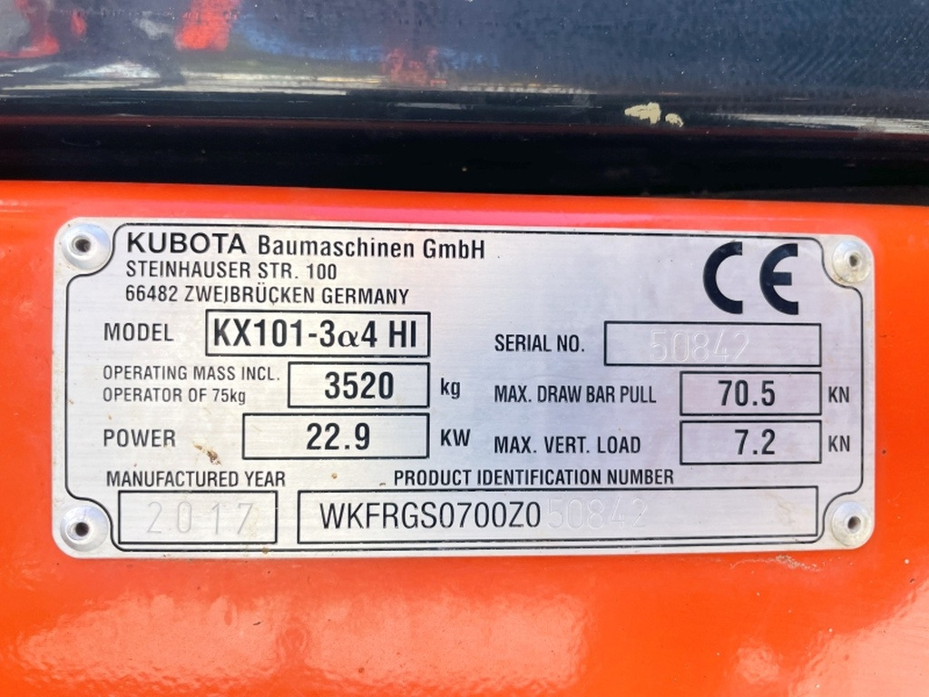 Kubota KX101-3a (4052) - Miniekskavator: foto 3 Kubota KX101-3a (4052) - Miniekskavator: foto 3