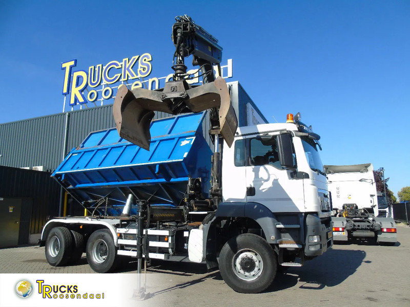 MAN TGX + 6x6 + HIAB 166 E3 HIPRO + 3SIDE TIPPER - Kamion vetëshkarkues: foto 1 MAN TGX + 6x6 + HIAB 166 E3 HIPRO + 3SIDE TIPPER - Kamion vetëshkarkues: foto 1