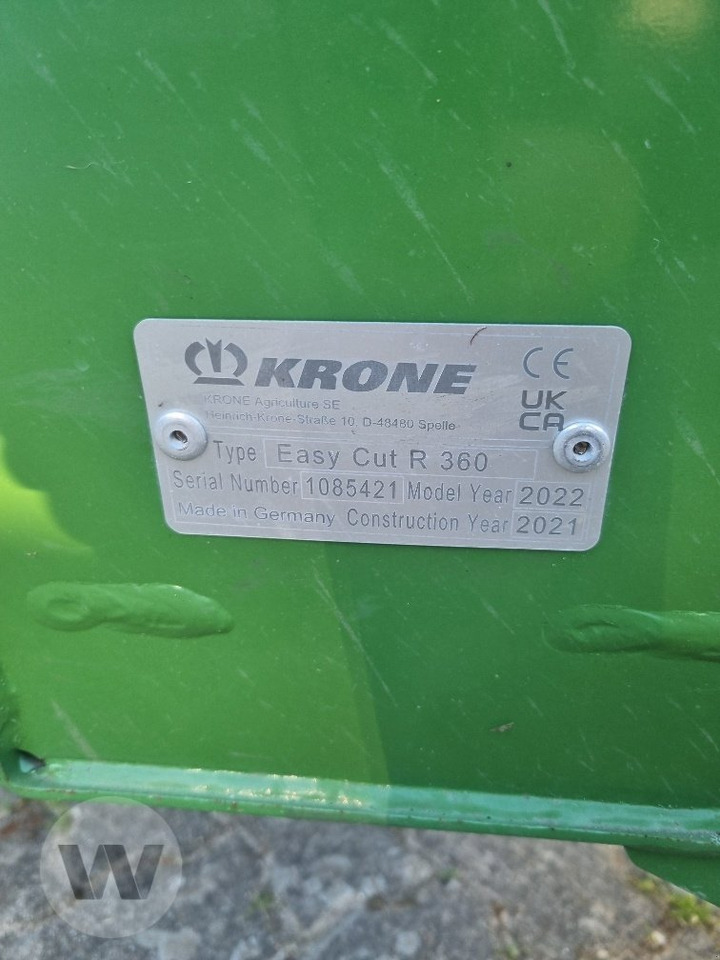 Krone Easy Cut R 360 - Korrëse bari: foto 2 Krone Easy Cut R 360 - Korrëse bari: foto 2