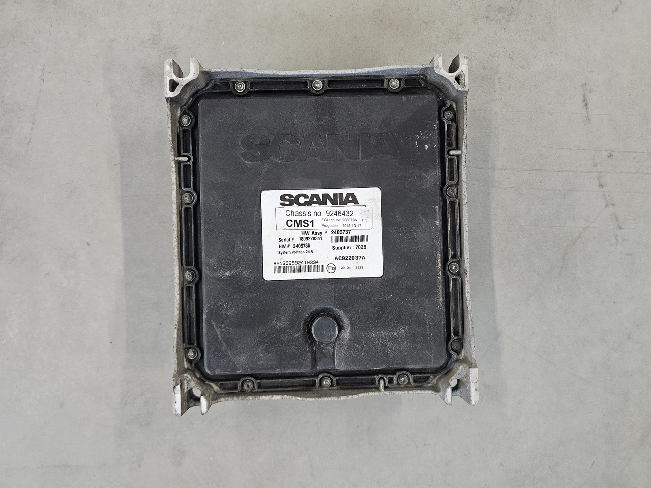 SCANIA R450 EURO 6 / CMS1 CONTROL UNIT / 2660726 - ECU: foto 3 SCANIA R450 EURO 6 / CMS1 CONTROL UNIT / 2660726 - ECU: foto 3