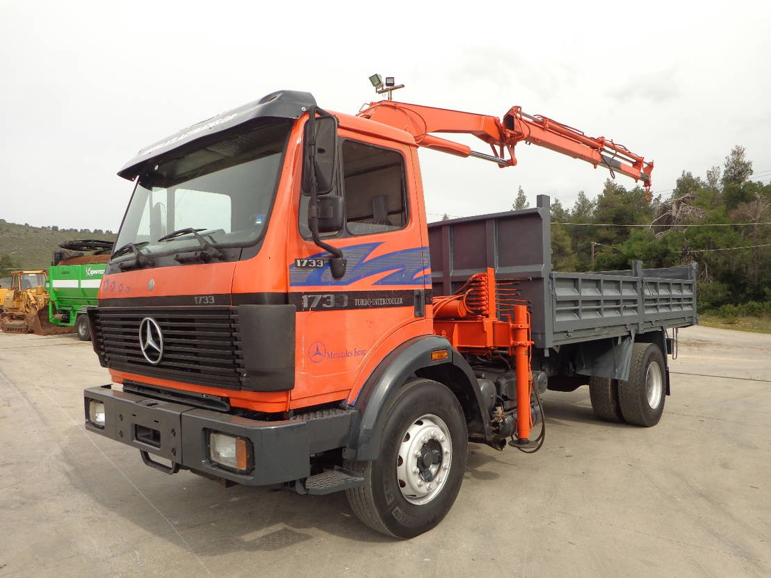 Mercedes-Benz SK 1722 Mercedes Benz SK1722 4X2 Kipper AND Crane - Kamion vetëshkarkues: foto 1 Mercedes-Benz SK 1722 Mercedes Benz SK1722 4X2 Kipper AND Crane - Kamion vetëshkarkues: foto 1